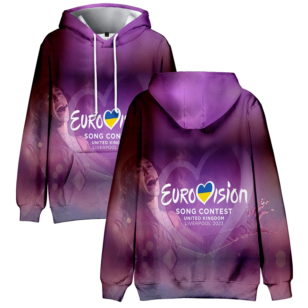 Bluza z kapturem loreen z nadrukiem 2023 nowy konkurs piosenki eurowizji dla fanów muzyki bluzy z kapturem bluzy w stylu casual pop