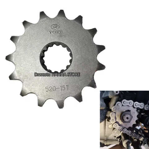 Мотоцикл для ZongShen Cyclone RX401 SR400GY-2C SR 400GY-2C задняя звездочка, цепная шестерня, большая маленькая цепная звездочка 41T 15T 14T