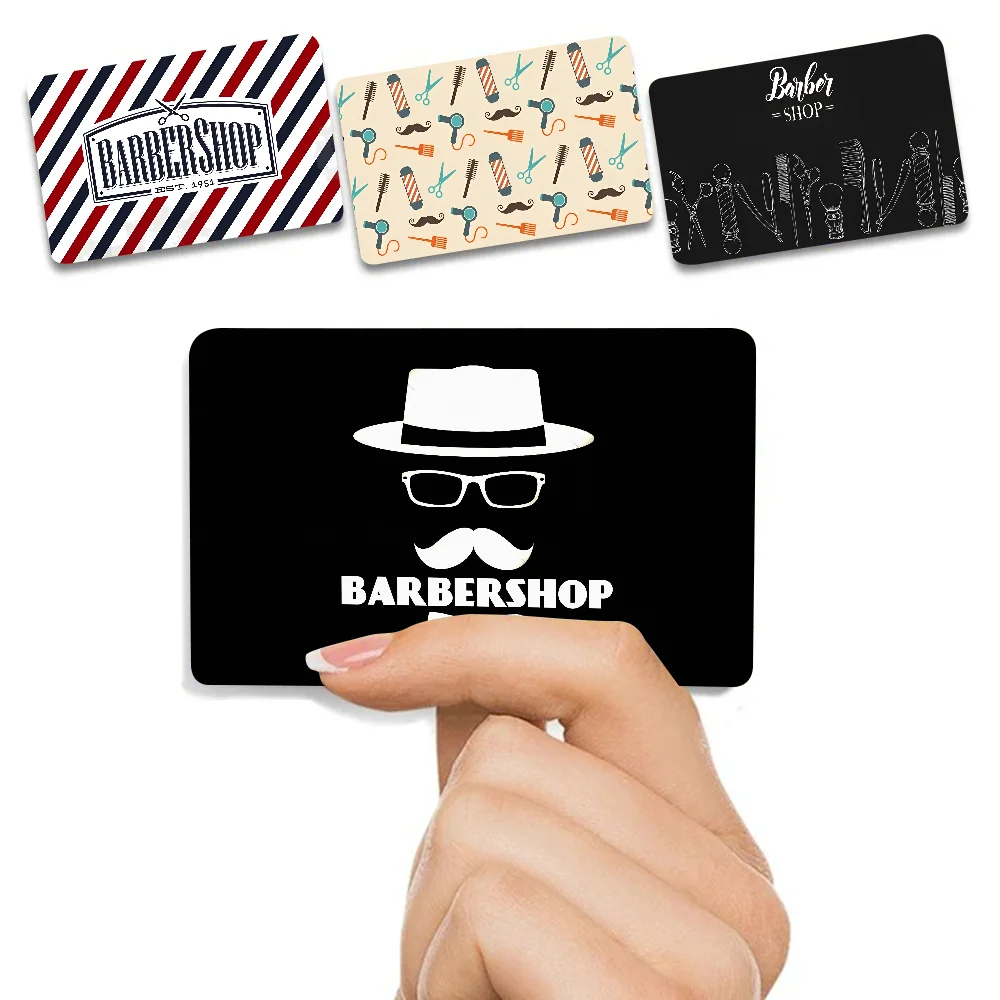 Barber Shop Game Anime Sticker Film Skin Cover Case For Small Large No Chip Debit Credit Card Front Side