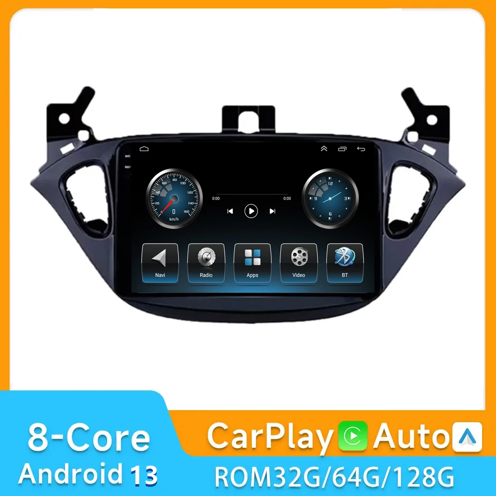 

2DIN Android13 Car Radio Audio Multimedia For Opel Corsa E 2014-2018 2019 GPS Carplay Navigation Auto Stereo BT WIFI Mirror link