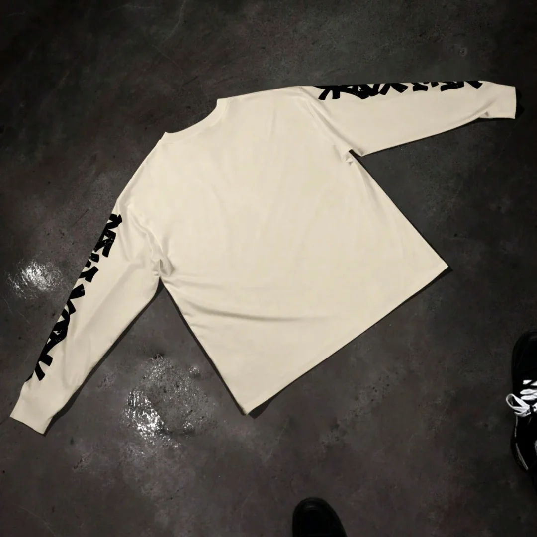 Herren Sommer T-Shirt Vintage Graffiti-Druck Rundhals Langarm Locker Sitzendes Streetwear-Shirt Retro-Kunst Lässiges Hip-Hop Mode-Oberteil – Detail 5
