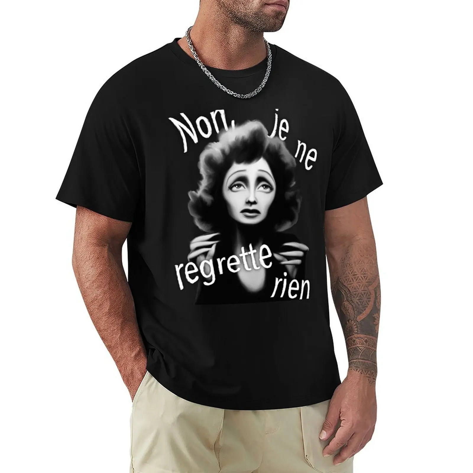 Je ne regrette rien T-Shirt Casual Trendy Short Sleeve T-Shirt