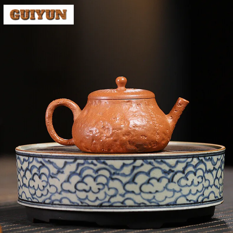 150ml Yixing Purple Clay Teapot Master Handmade Tea Pot Raw Ore Downhill Mud Kettle Beauty Tea Infuser Chinese Zisha Tea Set