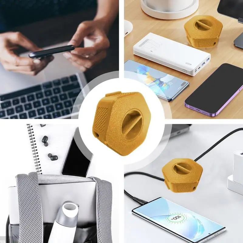 Pengatur kabel Earphone portabel kabel pengisi daya 3D dicetak Organizer Desktop kabel penyimpanan rumah tangga