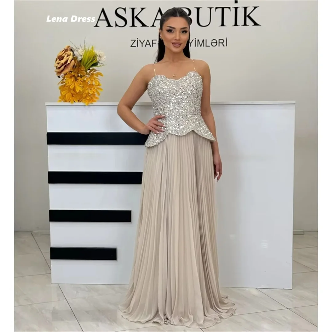 

Lena Line A Luxury Prom Dresses Elegant Evening Party Dresses Luxury 2025 Custom Made Wedding Party Dress Off-shoulder Sequins