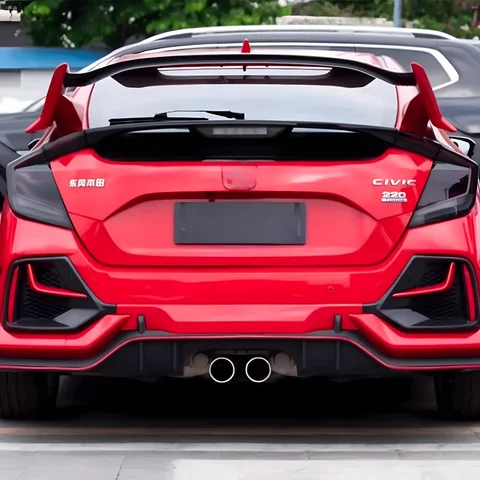 혼다 시빅 X 10세대 FC FK7 FK8 2016-2021 자동차 후면 램프 어셈블리 업그레이드 LED 다이나믹 플리커 자동차 테일 라이트 액세서리