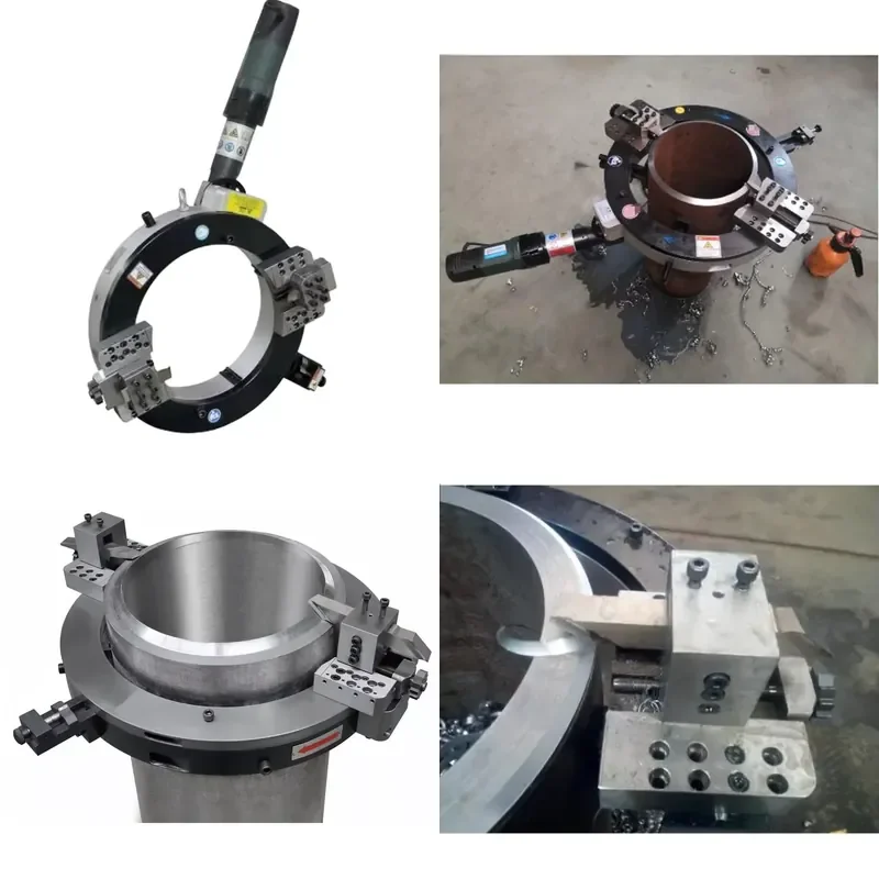 for Toe 168 Electric Portable Pipe Cold Cutting and Beveling Machine Small Weight 2 to 6 Inch