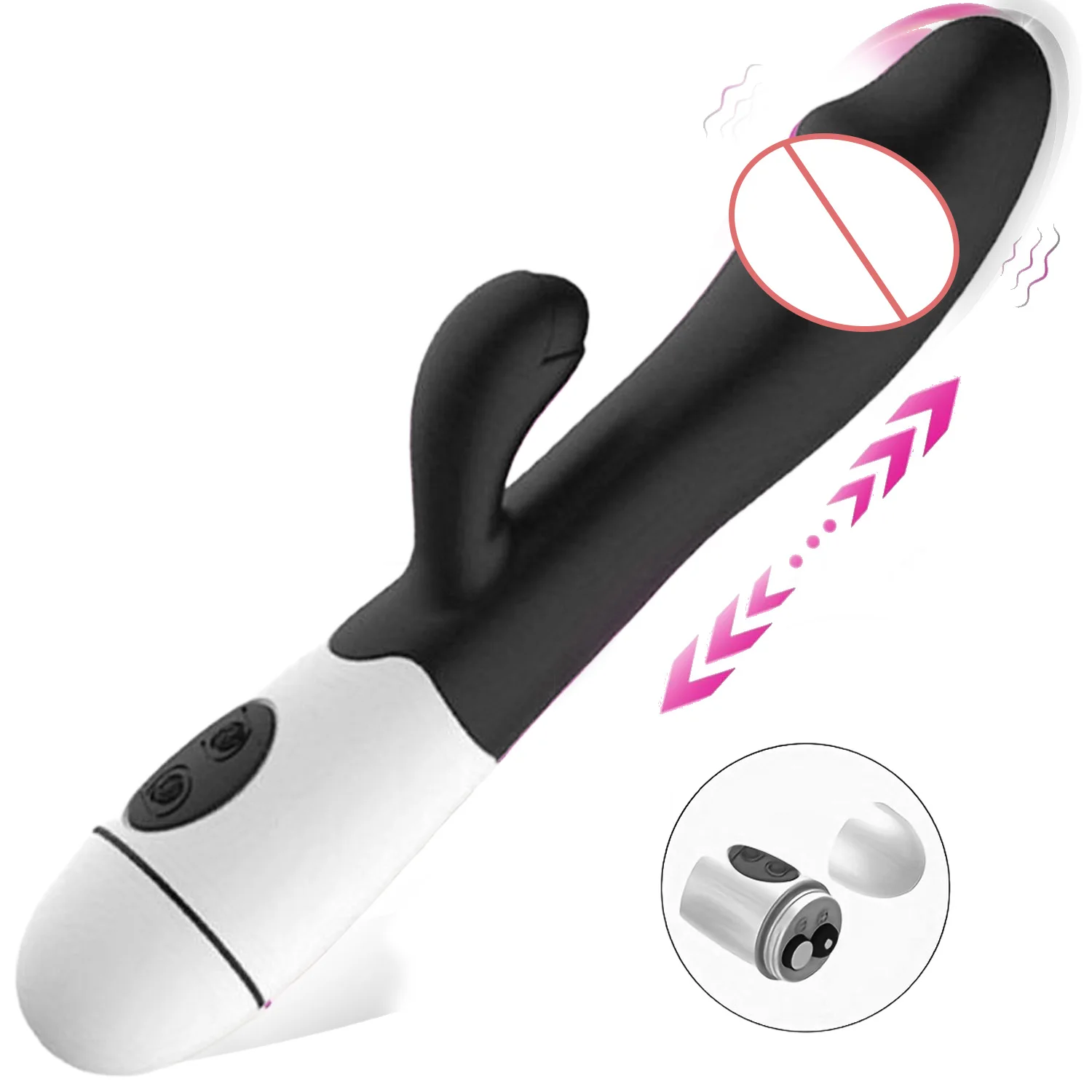 Rabbit Vibrator For Women G-spot Clitoral Stimulator Massager_voghion.com