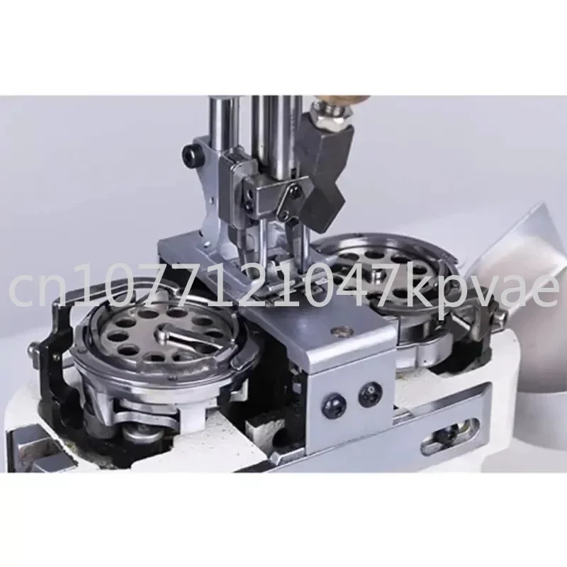 Extra-large hook double needle compound feed post bed sewing machine auto trimming auto winding bar tacking sewing machine