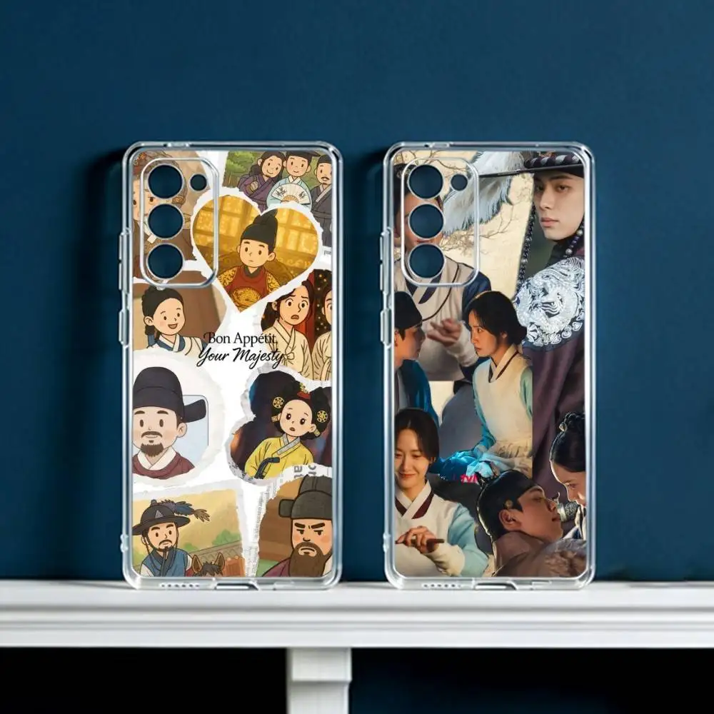 Bon A-Appetit Your M-Majesty  Phone Case For Samsung Galaxy S24 S25 S23 S22 S21 Plus S24 S25 Transparent Cover Case