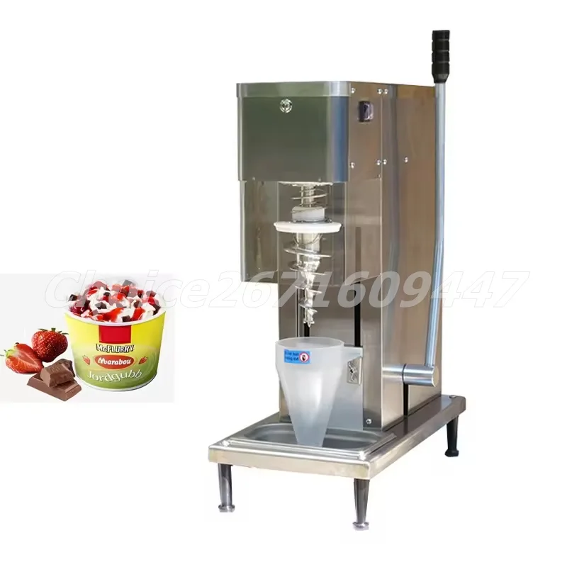 

High Quality Freeze Fruit Yogurt Ice Cream Swirl Mixer Blender Auto Stainless Steel Soft Serve Ice Cream Mixer Machine