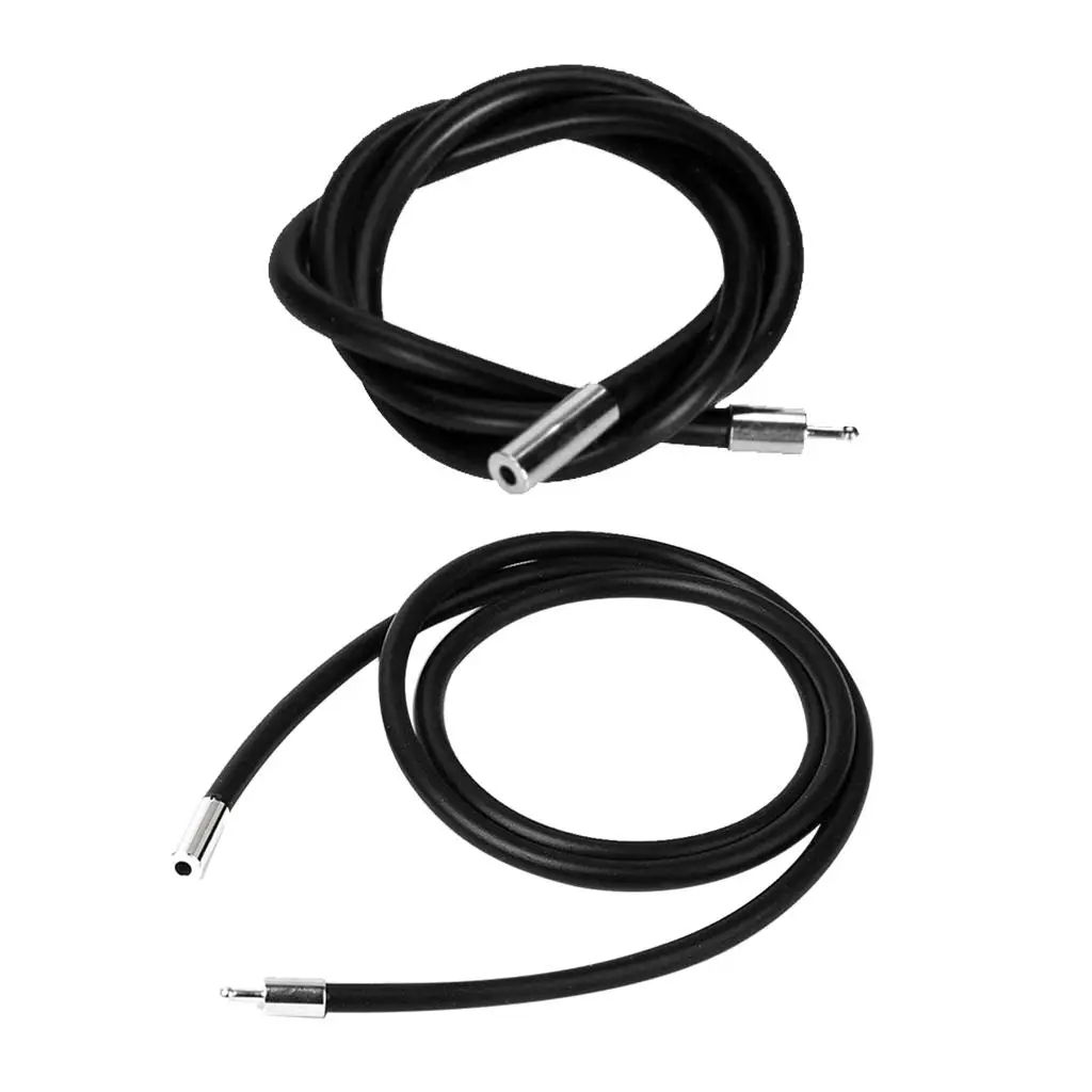 Black Fashion Rubber Cord Necklace Chains with Stainless Steel Bayonet Catch Jewelry Accessory for Office Party Wear