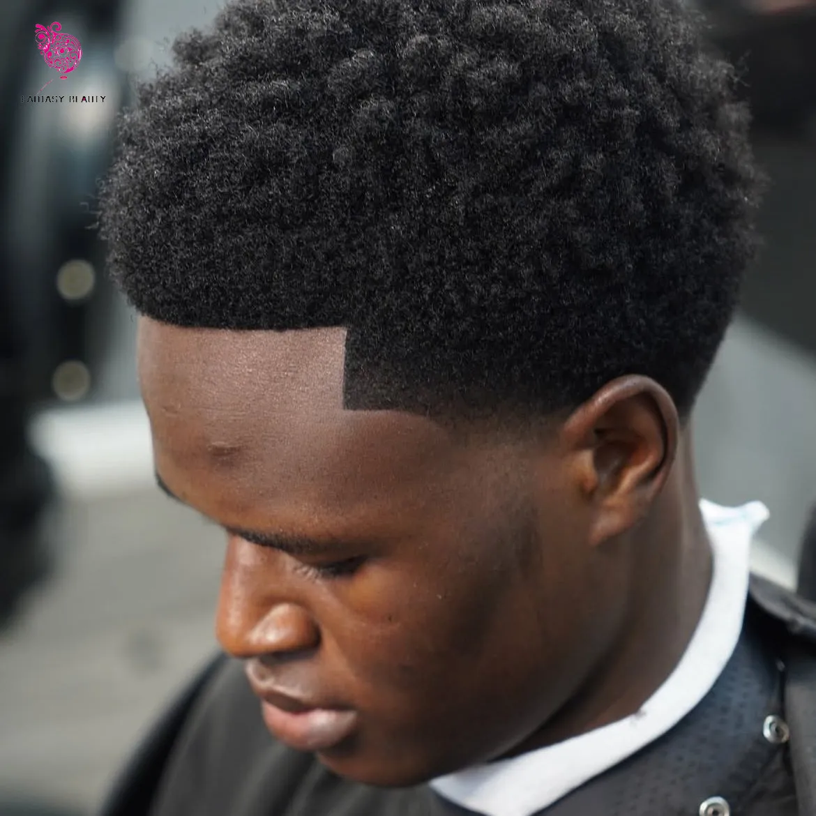 4 مللي متر 6 مللي متر الأفرو غريب مجعد أسود الرجال شعر مستعار الرجال الأمريكيين من أصل أفريقي الهندي ريمي الشعر البشري استبدال نظام أحادية Pu الشعر المستعار لتساقط الشعر