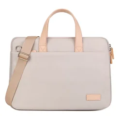 Bolso ligero para ordenador portátil para mujer, bolsa de mensajero de hombro de negocios, de 14/15 pulgadas, impermeable, de almacenamiento, maletines