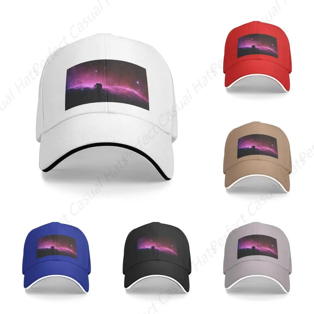 High Quality Dark Star Sky Printing Sandwich Caps Peaked Caps Trucker Hat Men Women Outdoor Sport Travel Sun Visor