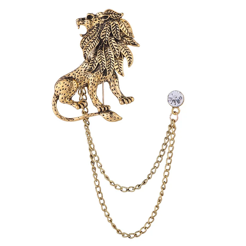 Spilla A Forma Di Animale In Lega Di Zinco Per Uomo, Elegante E Vintage, Accessorio Alla Moda Per Giacca O Camicia