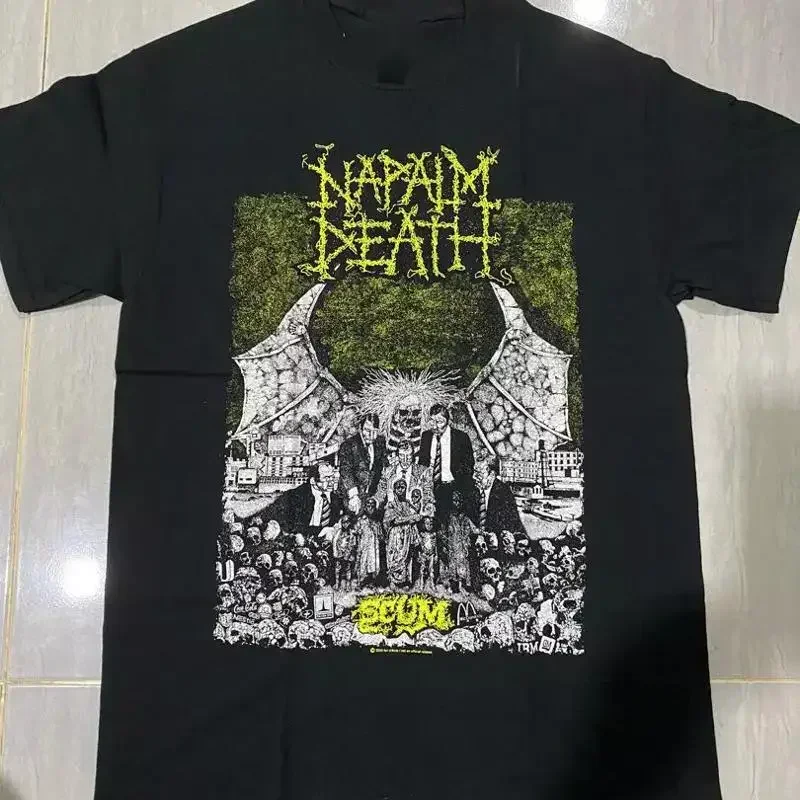 Napalm Death Band Scum Album T Shirt Full Size S 5Xl