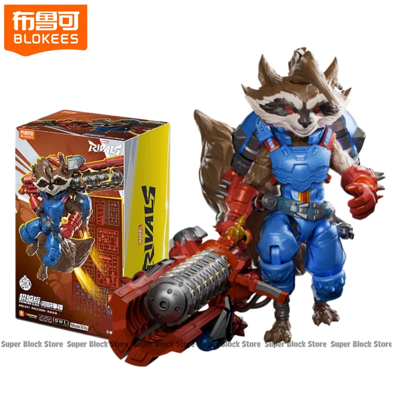 BLOKEES Marvel Hero Building Block Man Beyond : Brand New Day Spider-Man Marc Spector Rocket Raccoon Assemble Model Toys image 3