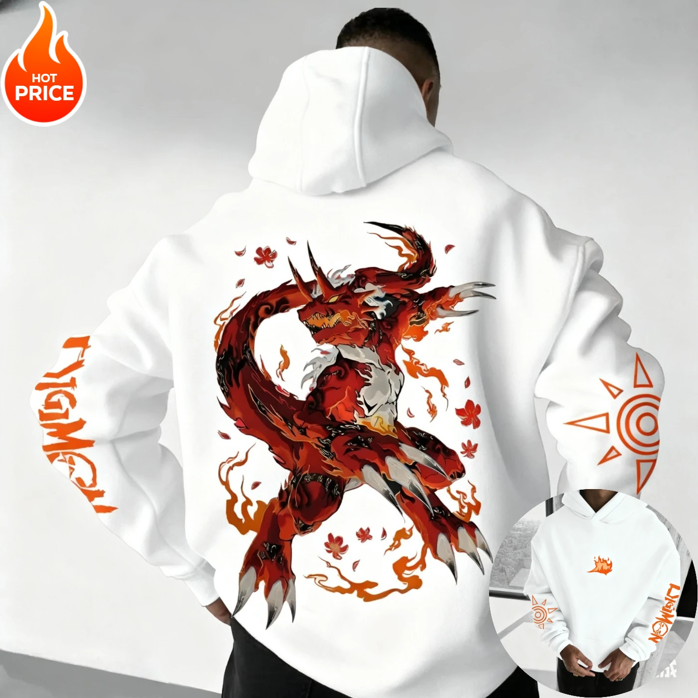 Digimon Guilmon Harajuku Herfst Anime Winter Mannen Vintage Hoodie Streetwear Vrouwen Oversized Hoodie Sweatshirt Lange Mouw Top Y2k