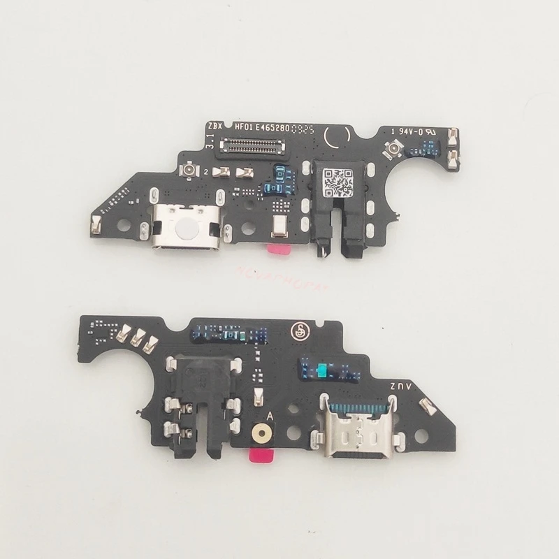 For ZTE Blade A76 5G USB Dock Charger Port Headphone Audio Jack MIC Microphone Flex Cable Fast Charging Board With IC
