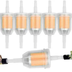 1-6pcs Car Gasoline Oil Filter Pipes Universal Inline Gas Fuel Filter for Small Engine Lawn Mower Motorcycle Accessories 6MM-8MM