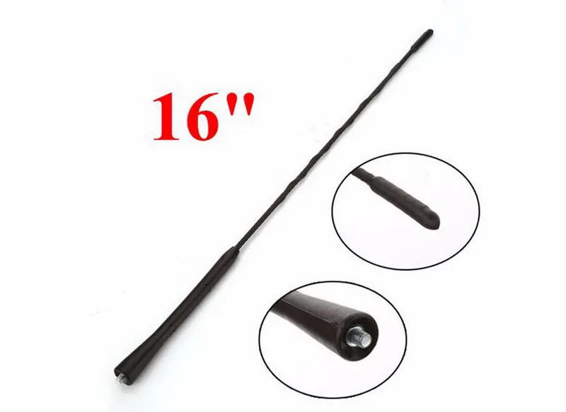 Autoradio Am/Fm Automatische Antenne Antennes Auto Vervanging Onderdelen 16 "Zweep Dak Mast Voor Bmw Z4 Voor Mazda Voor Toyota Voor Vw Jetta