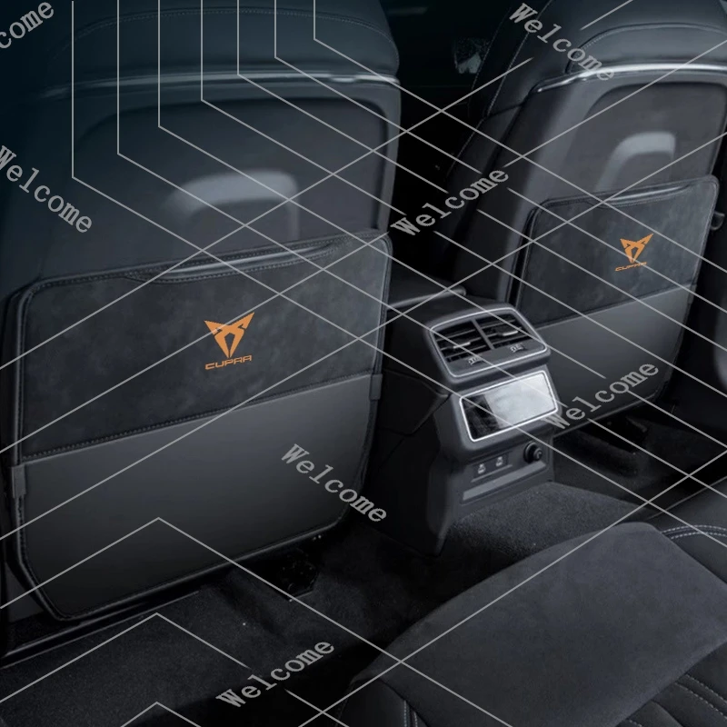 Protector de asiento de coche nuevo, alfombrilla antipatadas con correa de velcro para Seat Cupra Ateca Born Leon IBIZA Raval Formentor Auto valve core