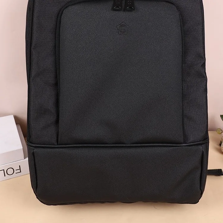 Korean computer bag 15 inch business travel air cushion shoulder strap, solid color backpack below 20L
