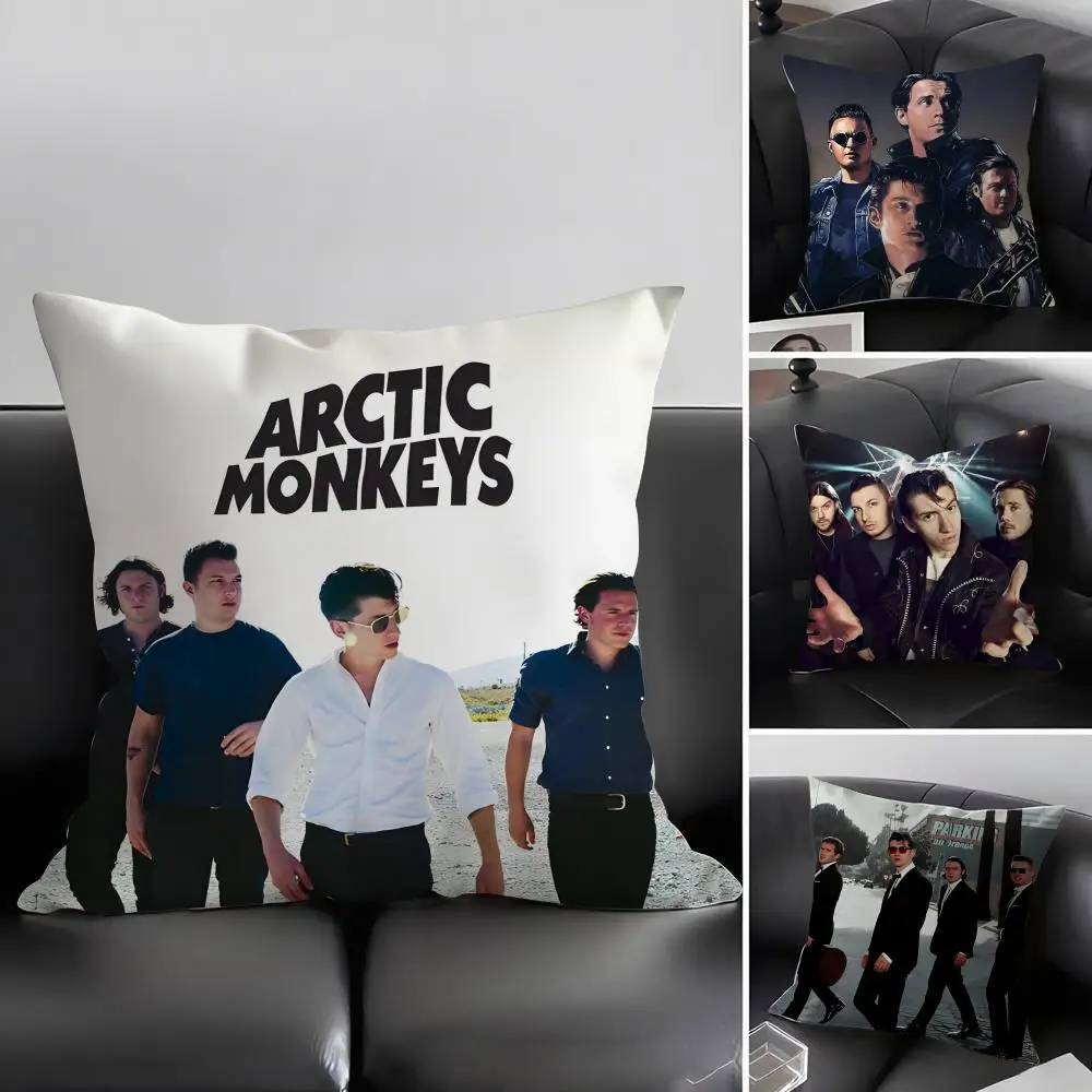 A-Arctic MonkeysS Band Cushion Cover Pillowcase Ultra Soft Skin Friendly Fabric Cloud Like Comfort & Concealed Zipper