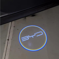 2Pcs Car Door Emblem LED Light Welcome Lamp Wireless Laser Projector For BYD ATTO3 QIN SONG S6 7 E6 TANG YUAN PLUS