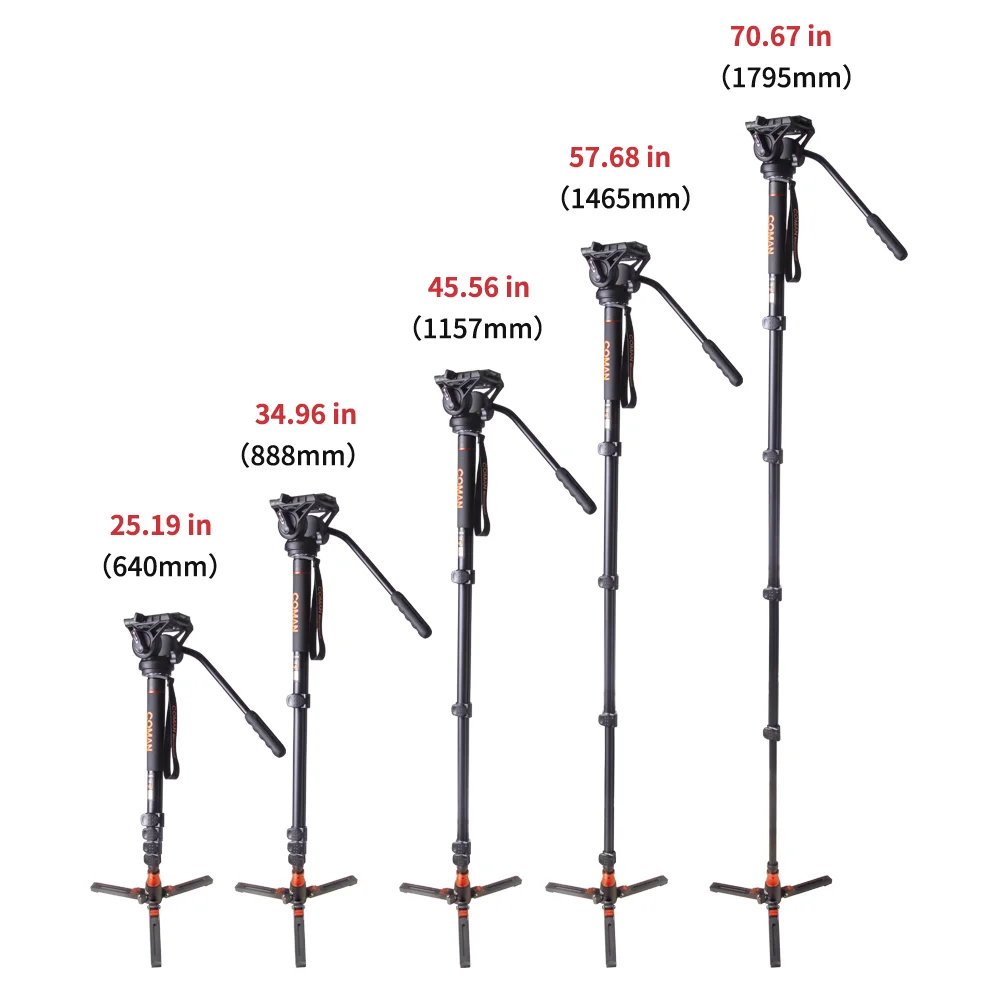 DK327AQ5S  Sports Photography Series Aluminium Video Monopod Stands With Fluid Head factory