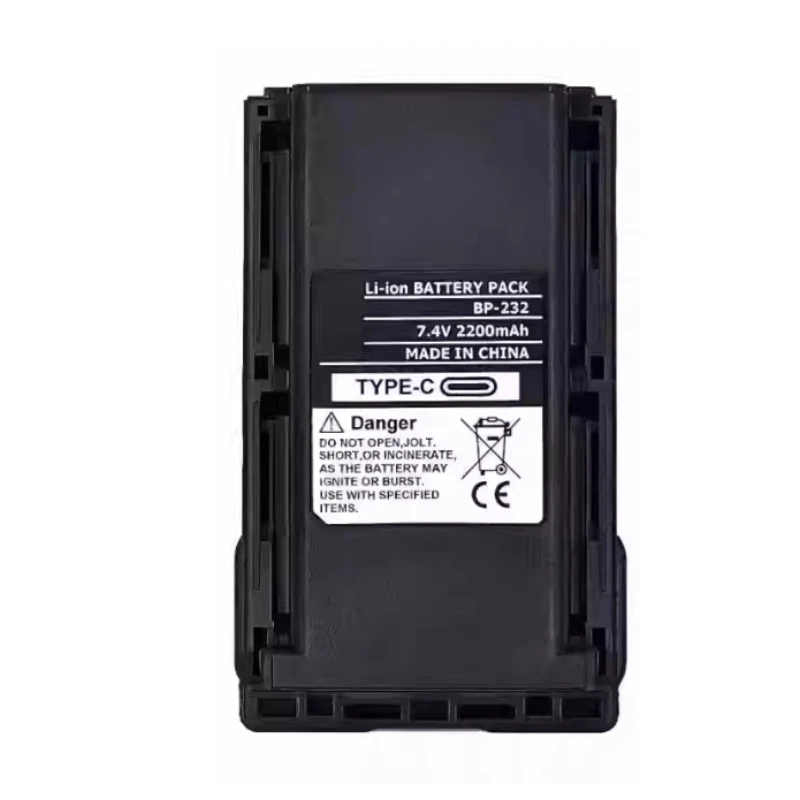New BP-232 7.4V 2200mAh Li-ion Battery for ICOM IC-A16 IC-A15 IC-F26 IC-F34 IC-F33GS IC-F43G High Quality Walkie-talkie Battery
