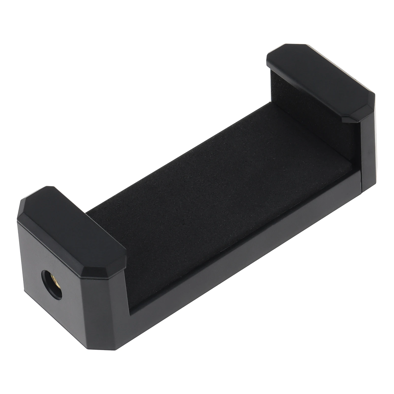 

Black 1/4 inch Tripod Screw Phone Tripod Mount for Microphone, ABS Material Adjustable Phone Clip Bracket