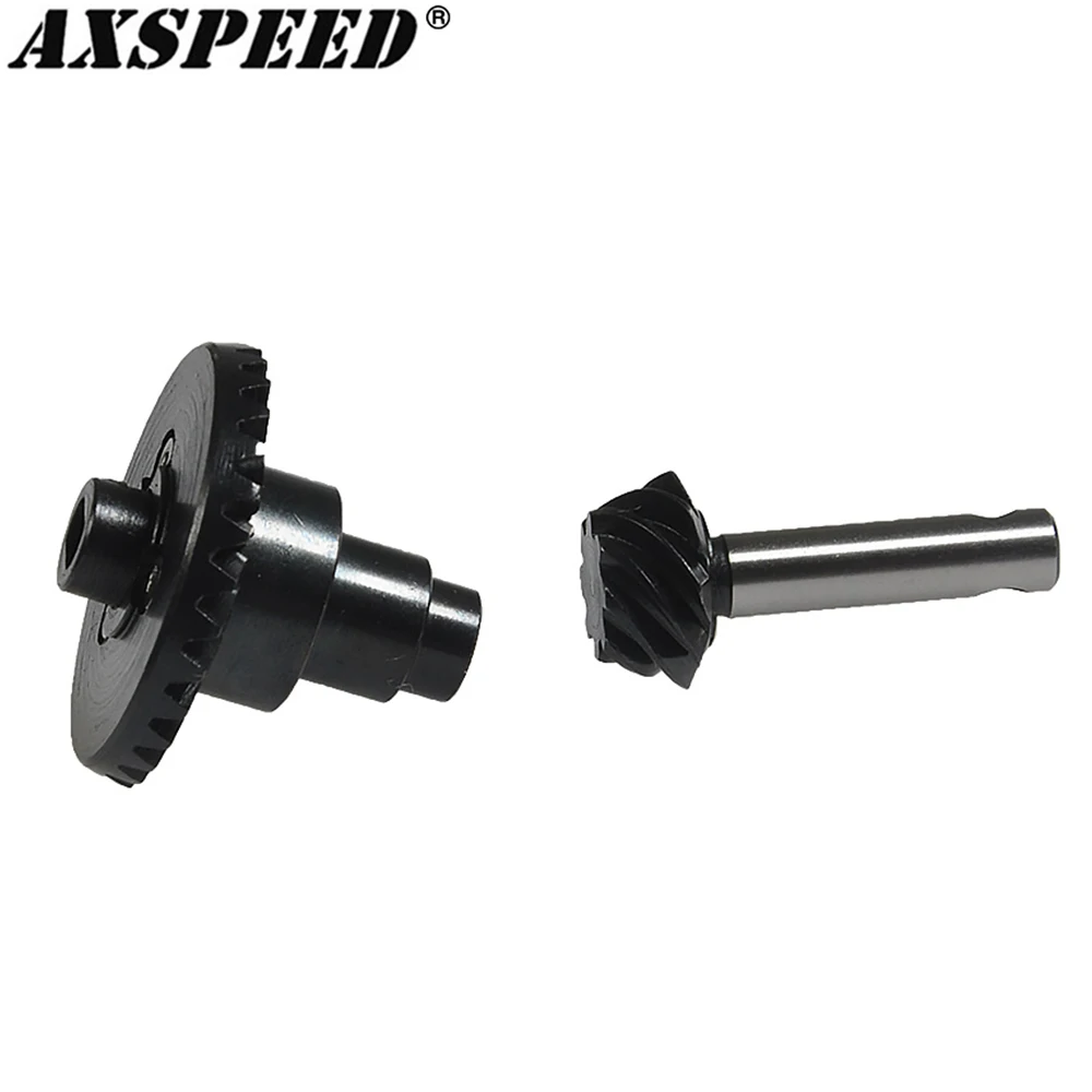 AXSPEED Steel Heavy Duty Helical Spiral Pinion Gears for 1/10 Axial SCX10 90046 RC Crawler Car Upgrade Parts