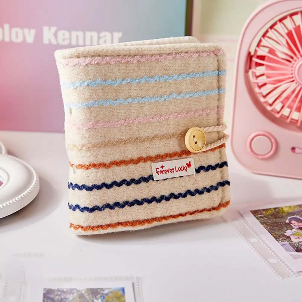 

DIY Canvas Photo Album Binder Anti-scratch Loose Leaf 3-inch Photocard Holder Korean Style INS Idol Card Collect Book