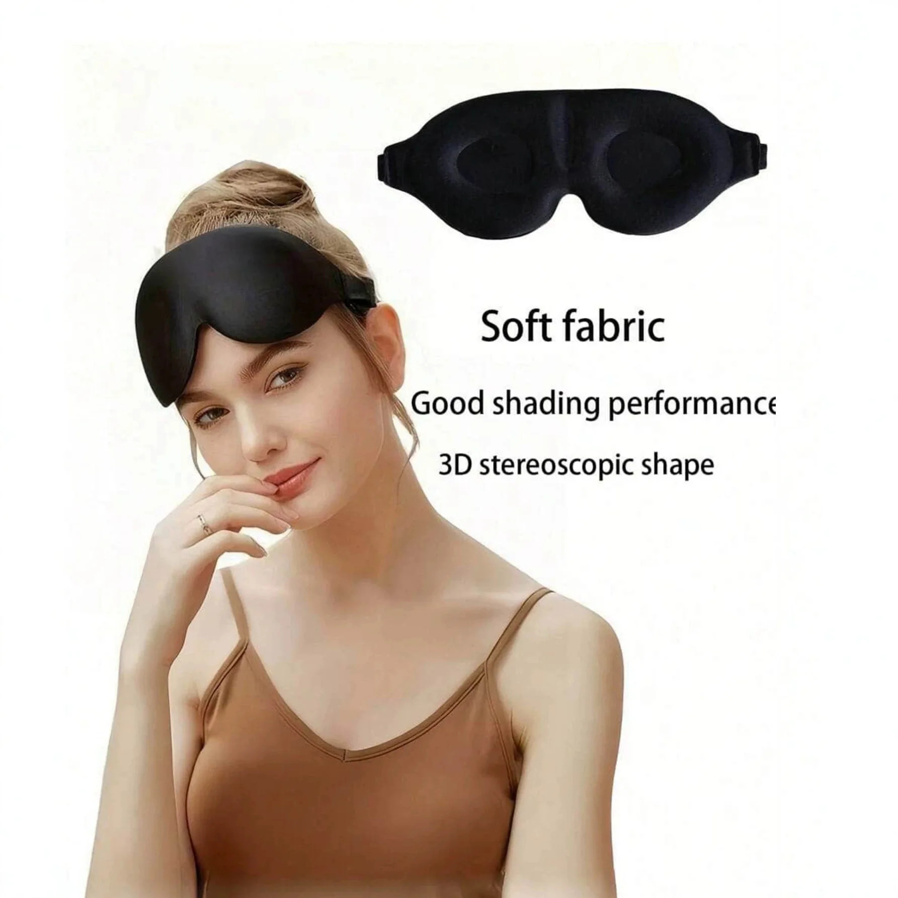 F5X Super Soft 3D Sleeping Mask - Soft  comfortable eye mask, suitable for both men and women for travel and home use