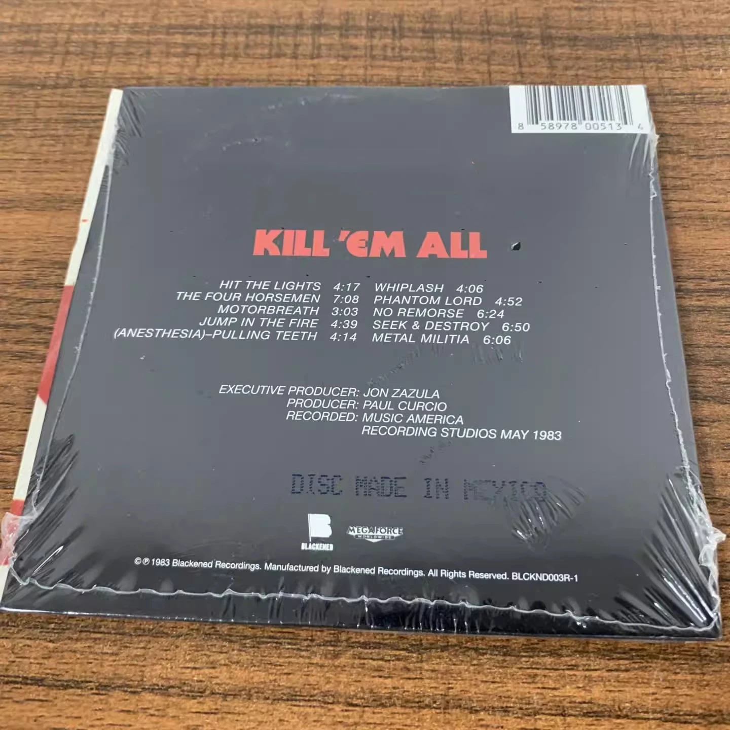 쓰래쉬 메탈 제임스 헷필드 음악 CD 킬'엠 올 앨범 히트 더 라이츠 음악 레코드 코스프레 워크맨 사운드트랙 박스 파티 음악