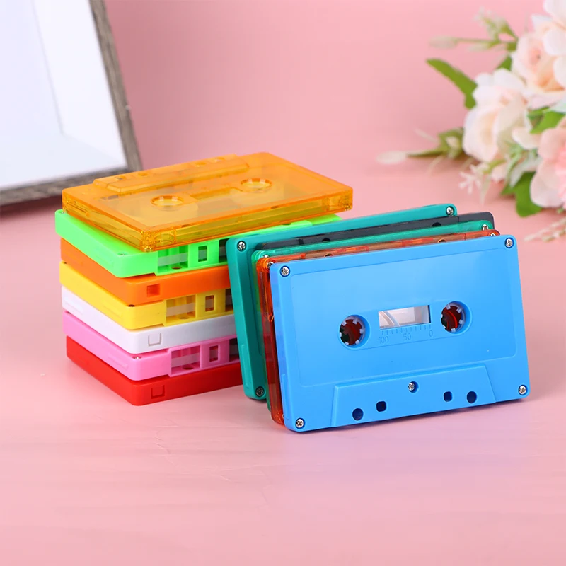 1Pcs Plastic Color Blank Tape Case Audio Magnetic Audio Recording Cassette Tape Shell Empty Reel To Reel Cassette(no Tape Core)