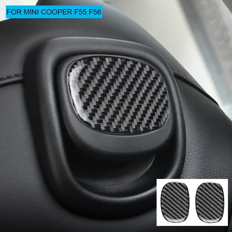 

2Pcs Car Rear Seat Handle Carbon Fiber Style Sticker for Mini Cooper JCW F55 F56 Accessories Decals Cover Car Interior Stickers