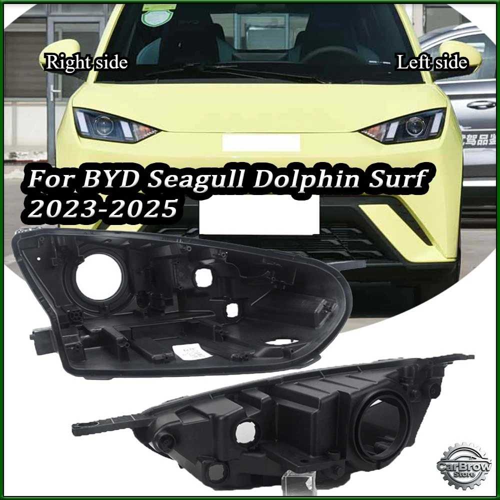 

Black Rear Shell For BYD Seagull Dolphin Surf 2023 2024 2025 Headlamp Base Headlight Rear Shell Headlight House