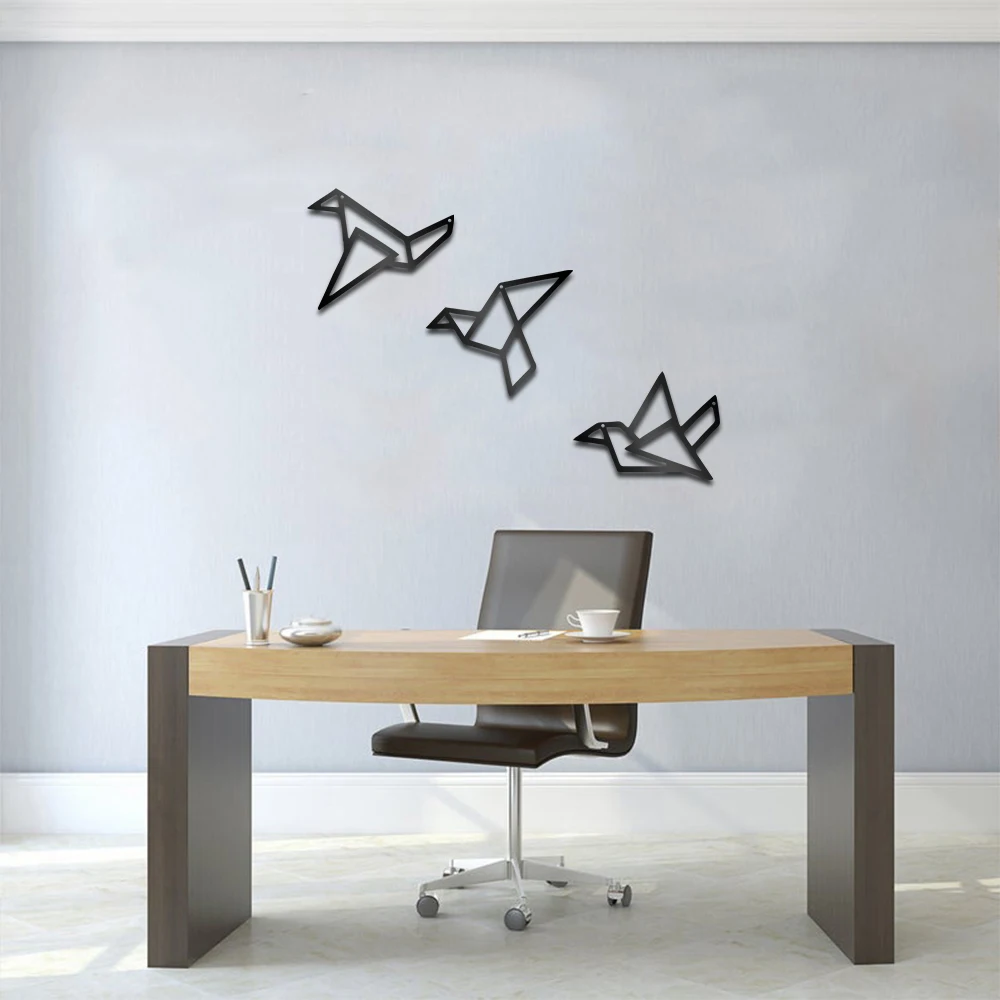 1pc Flying birds Step by step Metal Plaque Iron Painting Metal Poster For Iron Wall Plaque