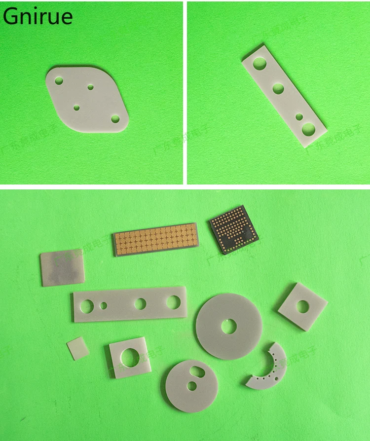 Imagem -05 - Disco Cerâmico de Nitreto de Alumínio Aln Resistente a Altas Temperaturas Junta do Substrato de Isolamento 10100 mm 10 Pcs