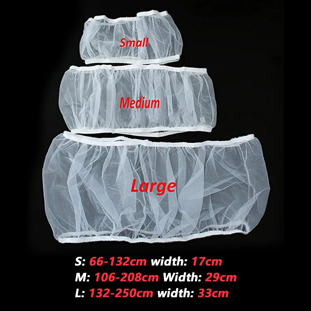 Mesh Bird Cage Cover Shell Dustproof Birdcage Parrot Cage Net Nylon Airy Fabric Mesh Bird Cage Net Cover Seed Catcher Guard