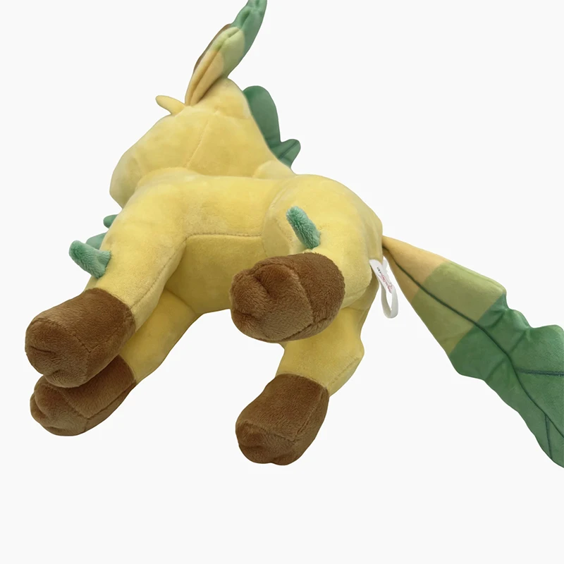 28cm pokemon leafeon brinquedos de pelúcia grande anime boneca bonito travesseiro eevee pokémon plushie aniversário presente de pelúcia para crianças natal