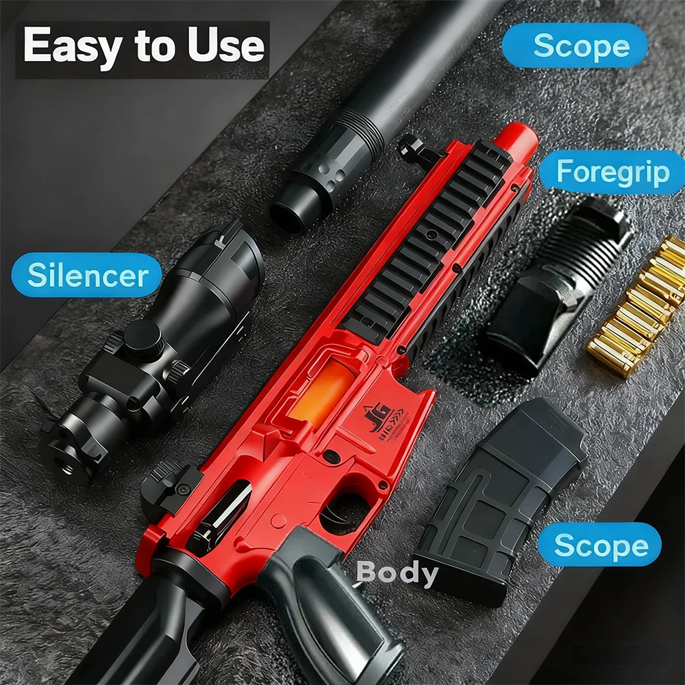 M416 Speelgoedpistool voor jongens - Buitenschietspel met handmatig laden Shell-uitwerpen Zachte kogels Kerstcadeau