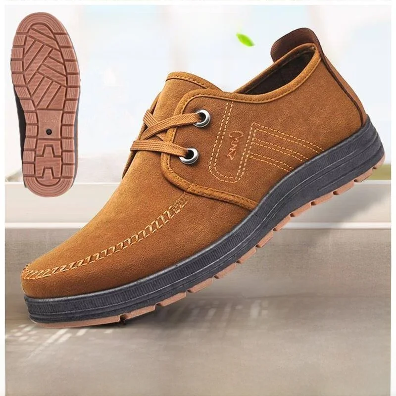 Comfortable Men's Work Shoes Anti-Slip Wear-Resistant Soft Bottom Kitchen Special Single Shoes Cloth Shoes for Heavy Labor
