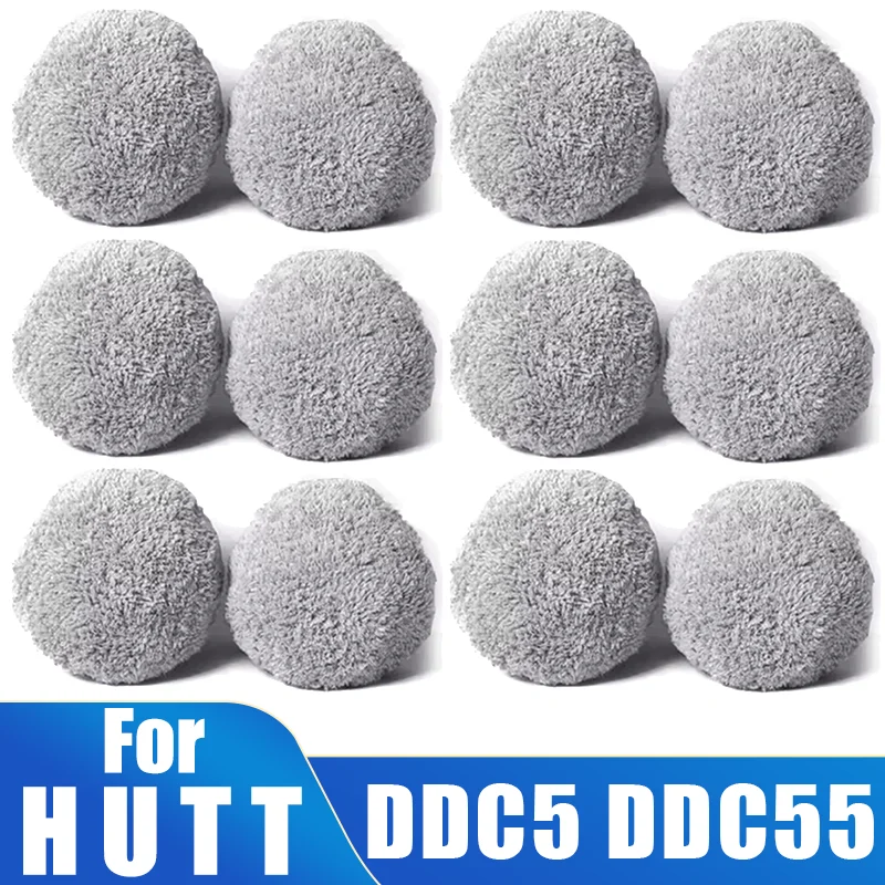 Mop Pads For HUTT DDC5 DDC55 Electric Window Vacuum Cleaner, Washable Mop Cloth Rags Window Glass Cleaning Clothes Kits