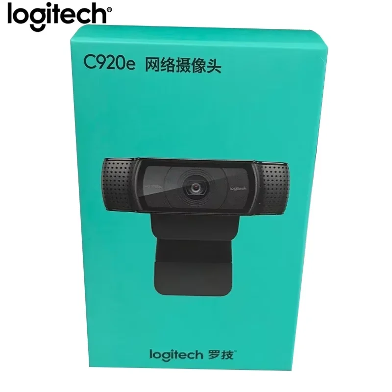 كاميرا ويب Logitech C920E HD Pro عريضة الدردشة الفيديو تسجيل USB كاميرا ويب ذكية 1080p للكمبيوتر C920 نسخة مطورة CMOS #3