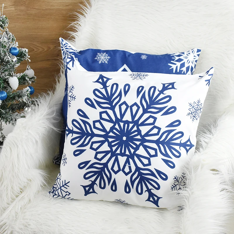 

45cm Merry Christmas Cushion Cover Christmas Decor For Home 2024 Navidad Pillowcase Cristmas Ornaments Xams Gifts New Year Decor