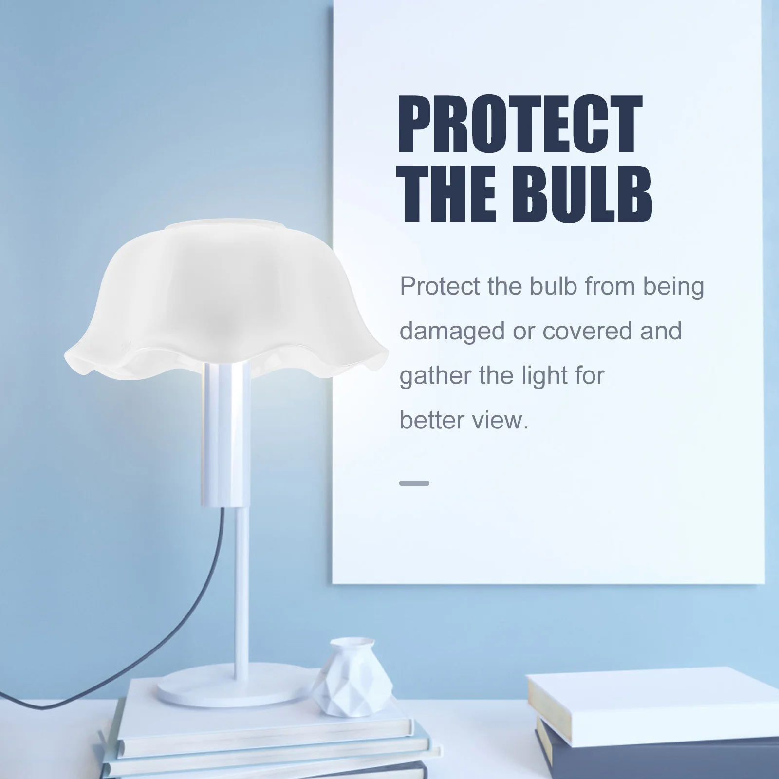 

Ceiling Light Cover Glass Lampshade Chandelier Hanging Shade Durable Safe Easy Install Warm Atmosphere Practical Decor
